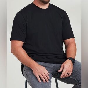 Britches Ultimate V-Neck T-Shirt, Black, sz XL-Tall